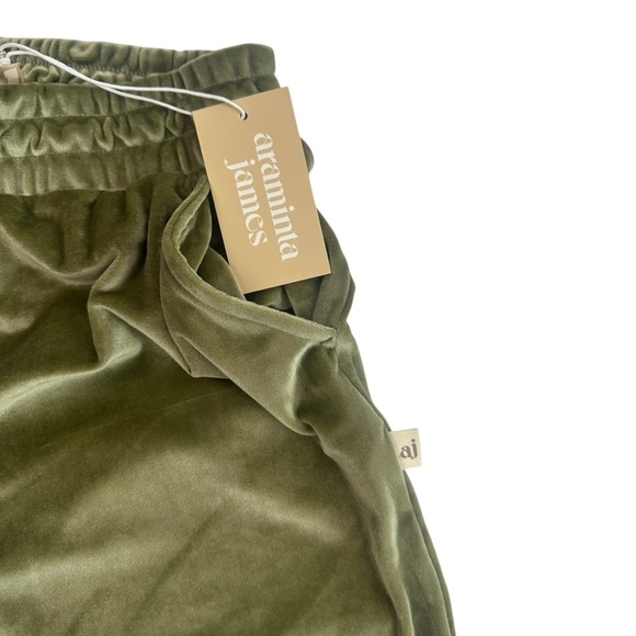 Free People Araminta James Velour Trackie Pant – Khaki – Size 6 / XS – NWT - Picture 7 of 10